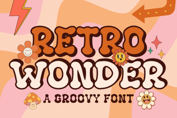 Retro Wonder: A Groovy Display Font for Modern Design