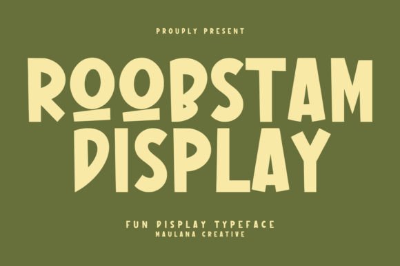 Roobstam: A Playful Font for Joyful Design Projects