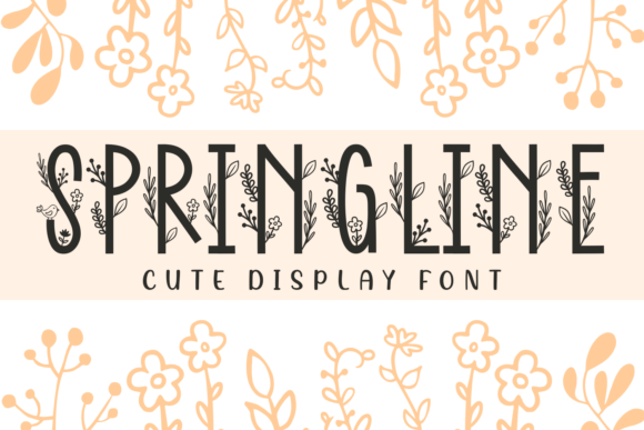 Springline: A Floral Font for Fresh Design