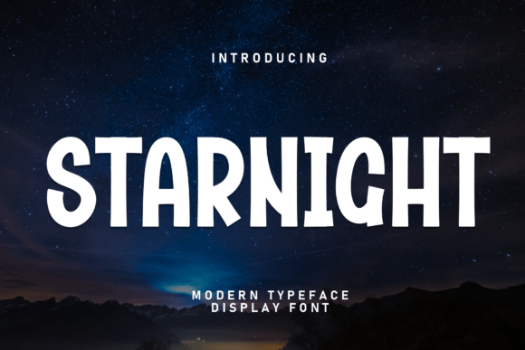 Starnight: Elevate Your Visual Design with a Modern Display Font